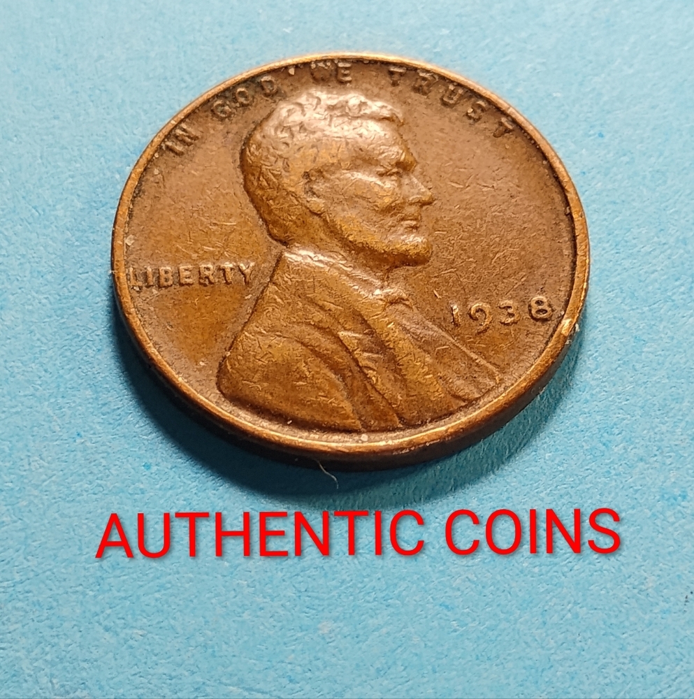 ✅🔥1938 Lincoln Penny Coin